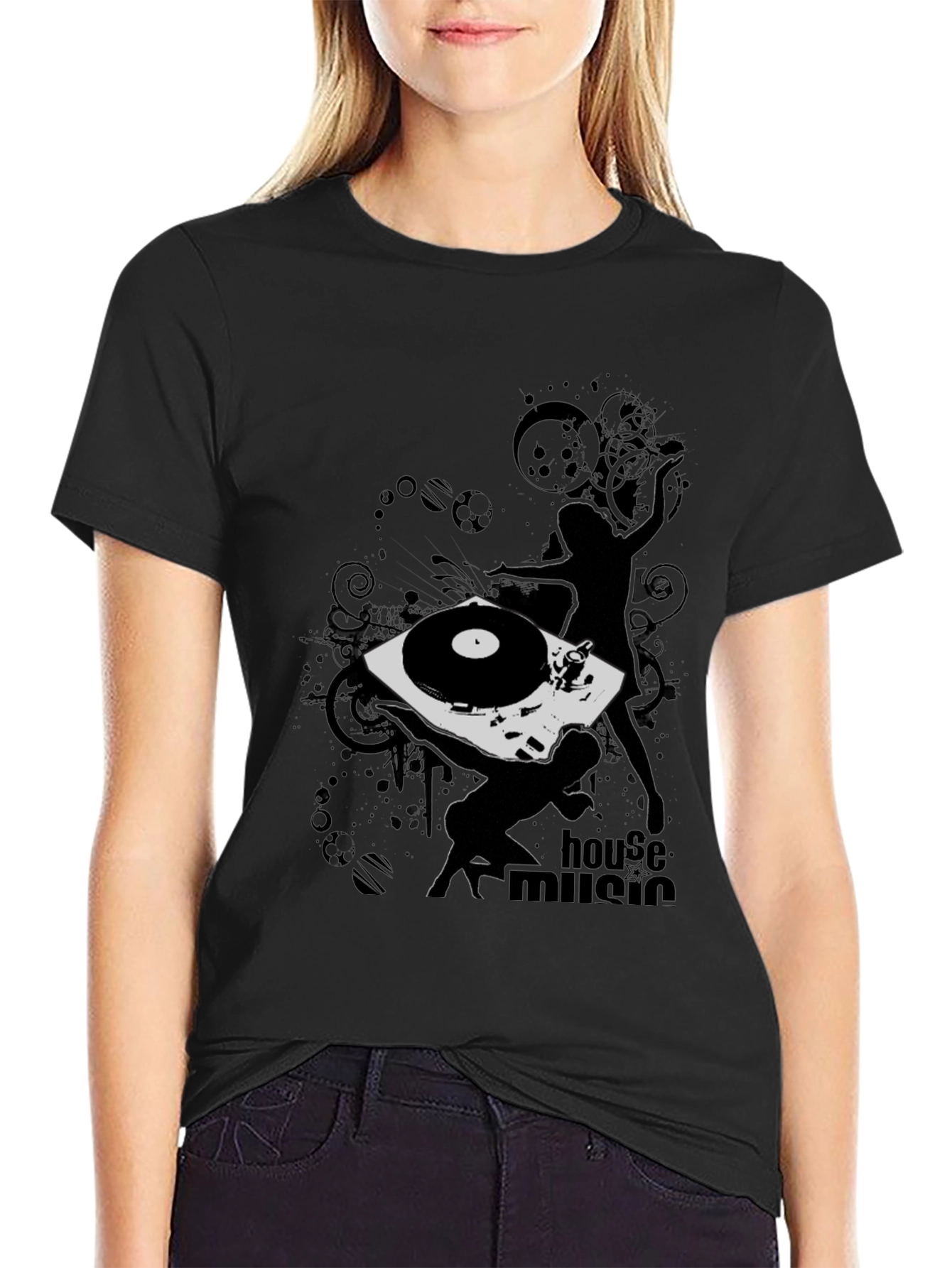House Music DJ Black T-Shirt