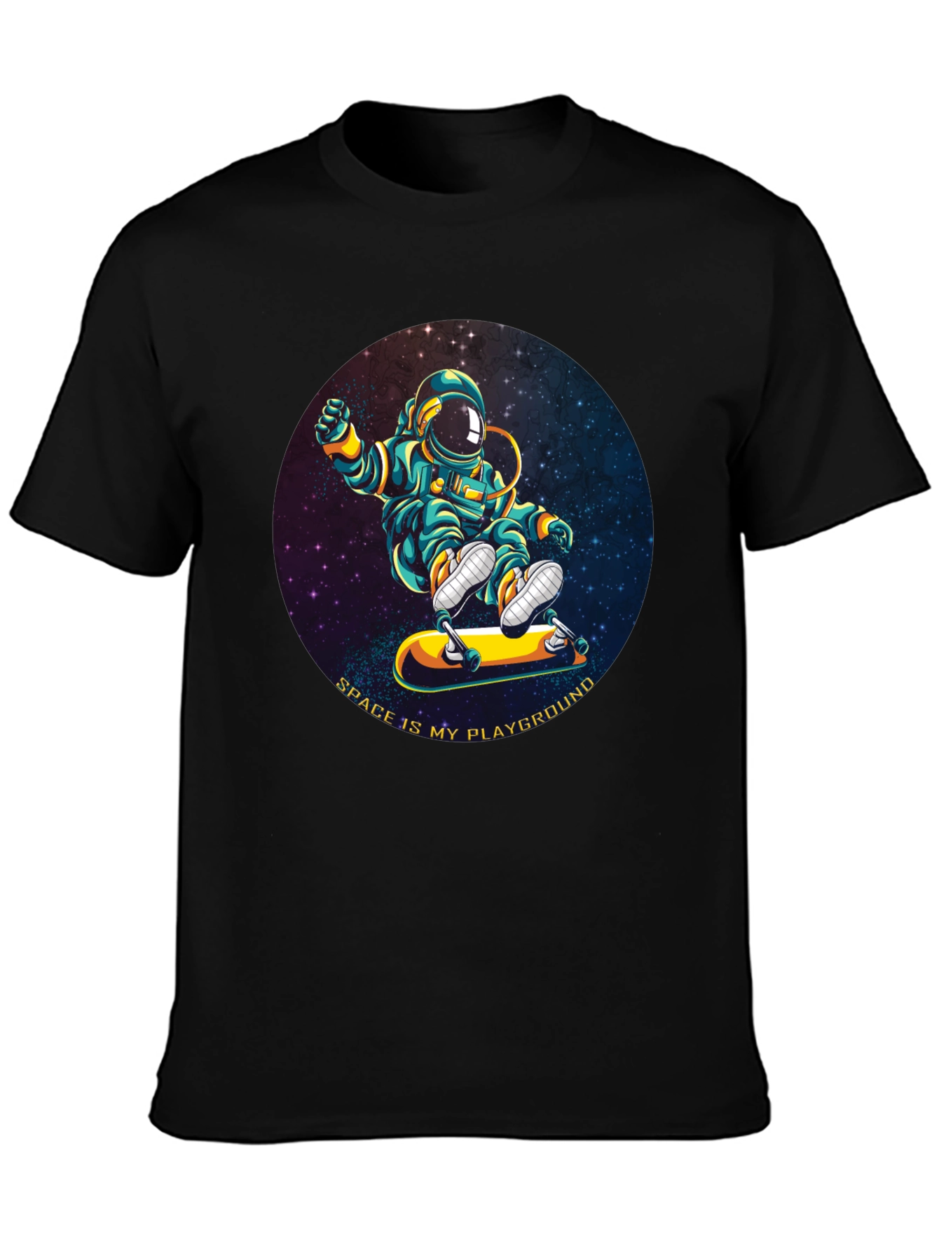 Astronaut Skateboarder T-Shirt - Space is My Playground