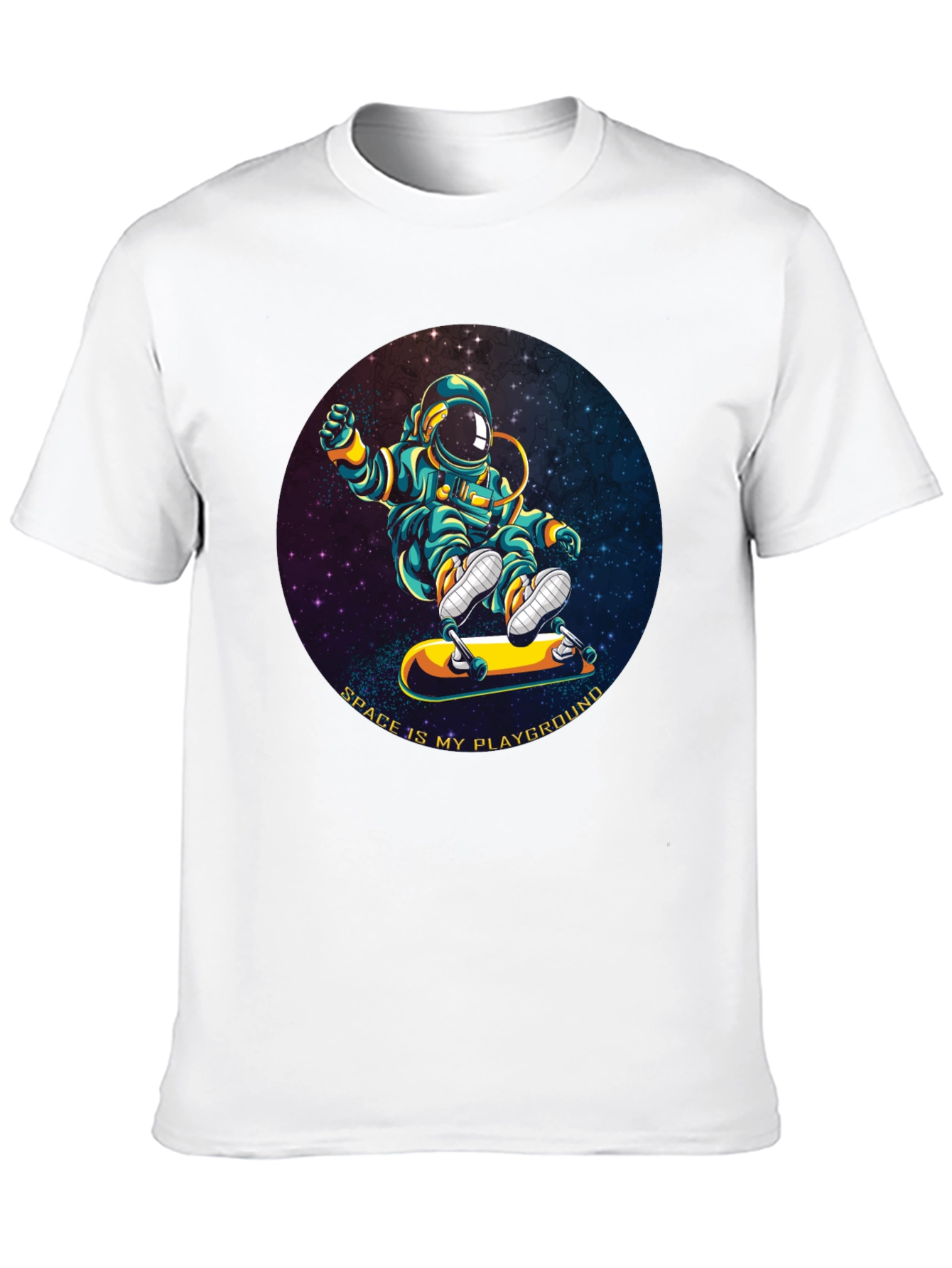 Astronaut Skateboarder T-Shirt - Space is My Playground