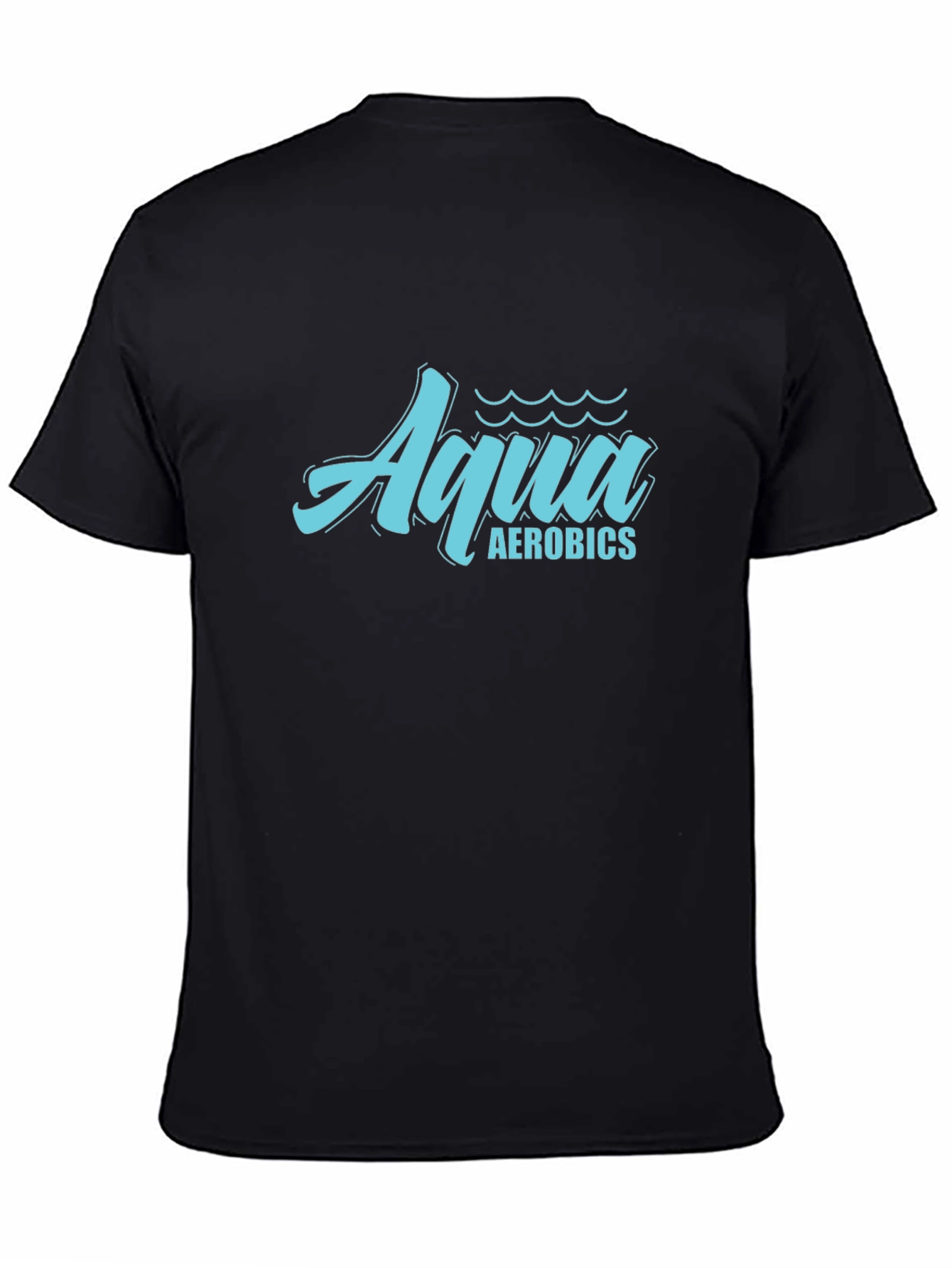 Aqua Aerobics Black T-Shirt