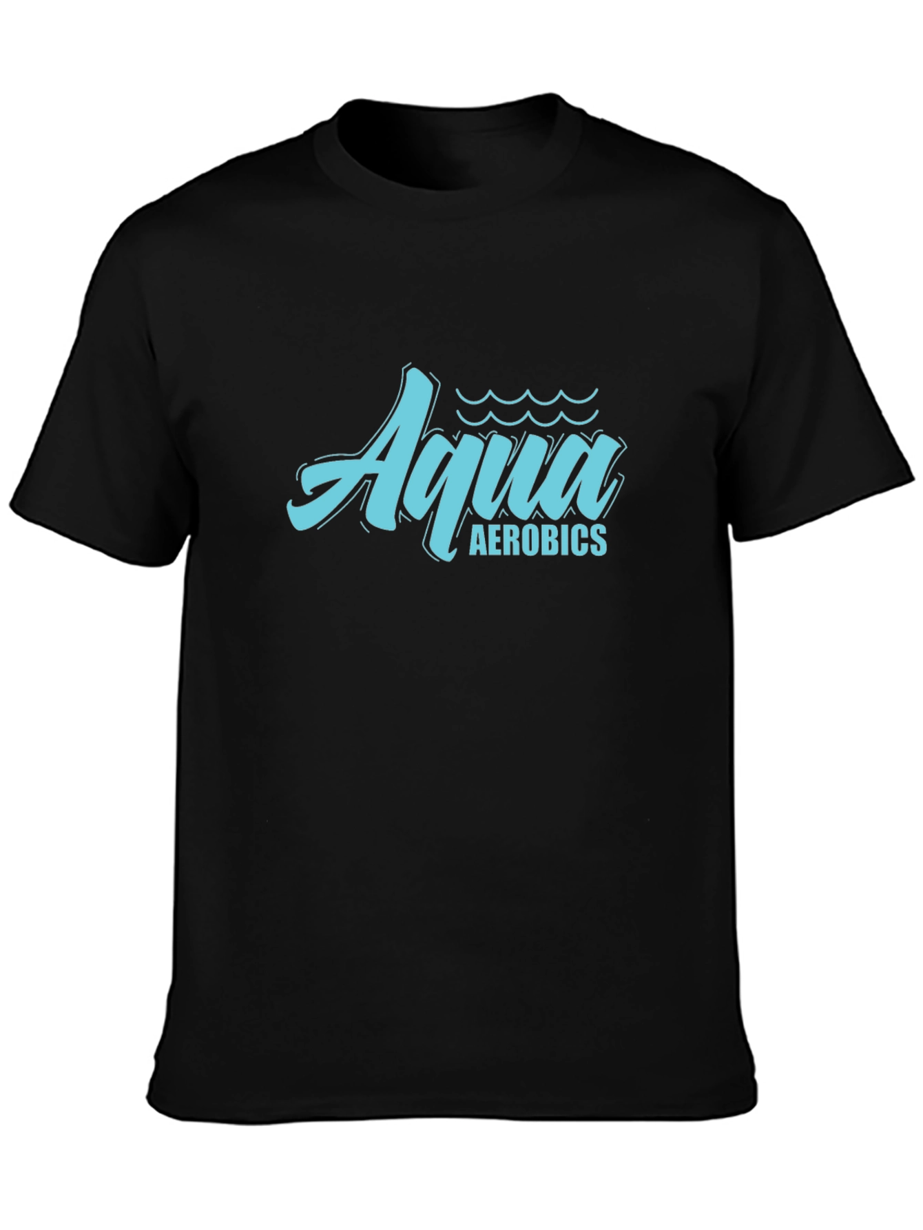 Aqua Aerobics Black T-Shirt