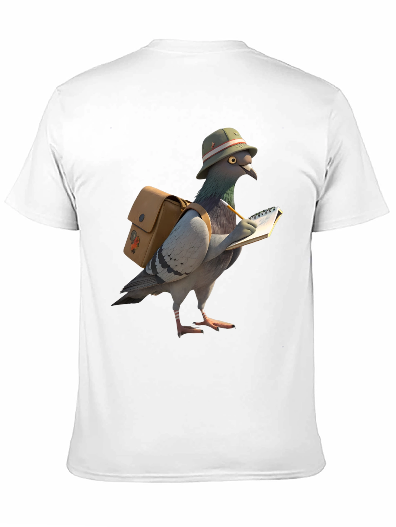 Pigeon Reporter Graphic T-Shirt - Black