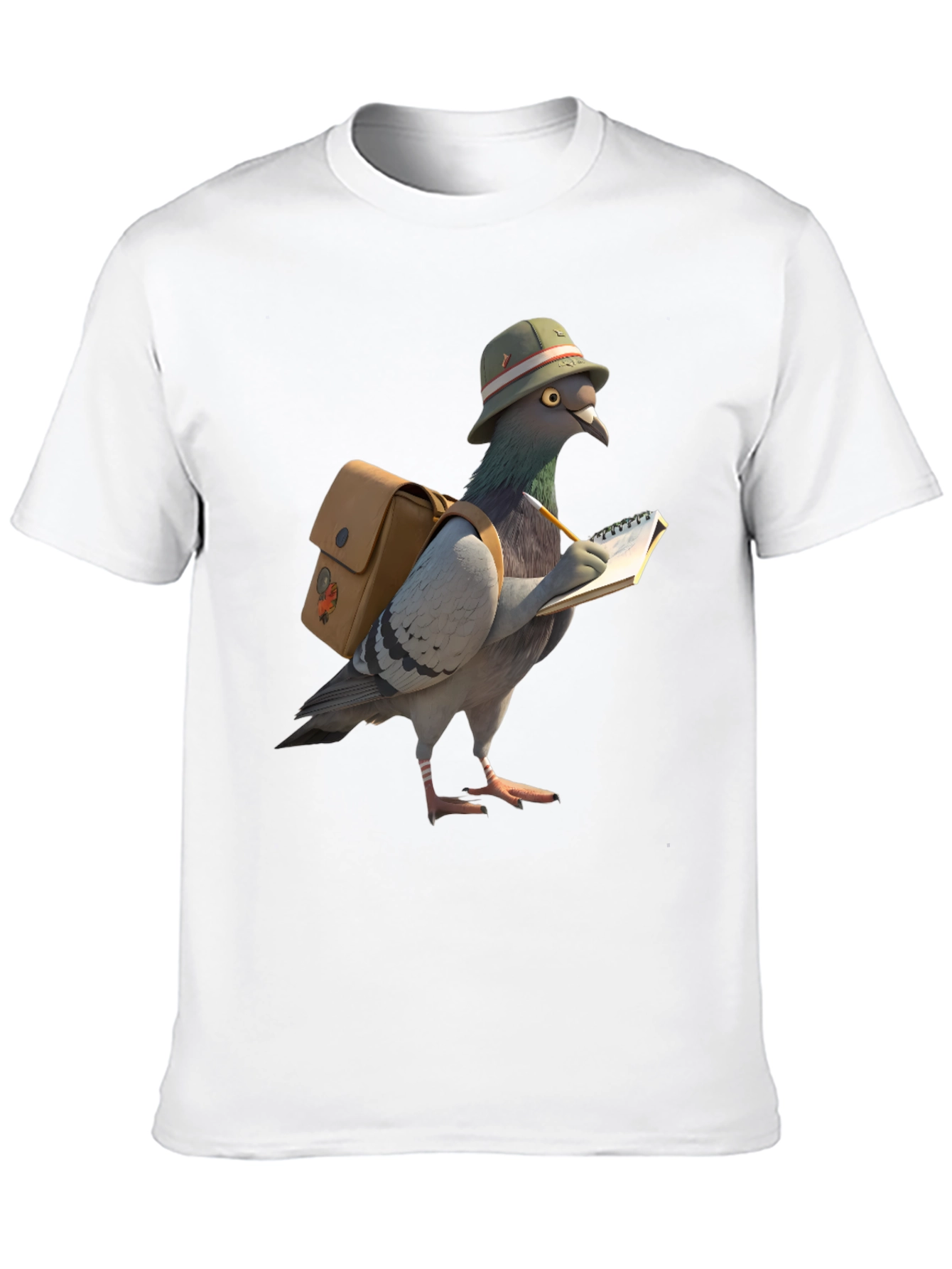 Pigeon Reporter Graphic T-Shirt - Black
