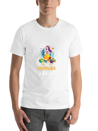 Easily Distracted by Mermaids & Books Tee