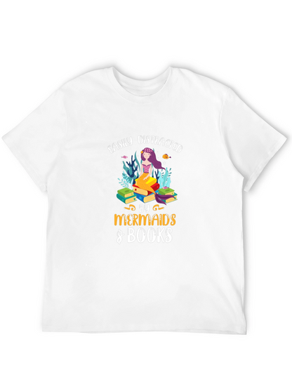 Easily Distracted by Mermaids & Books Tee