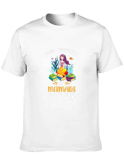 Easily Distracted by Mermaids & Books Tee