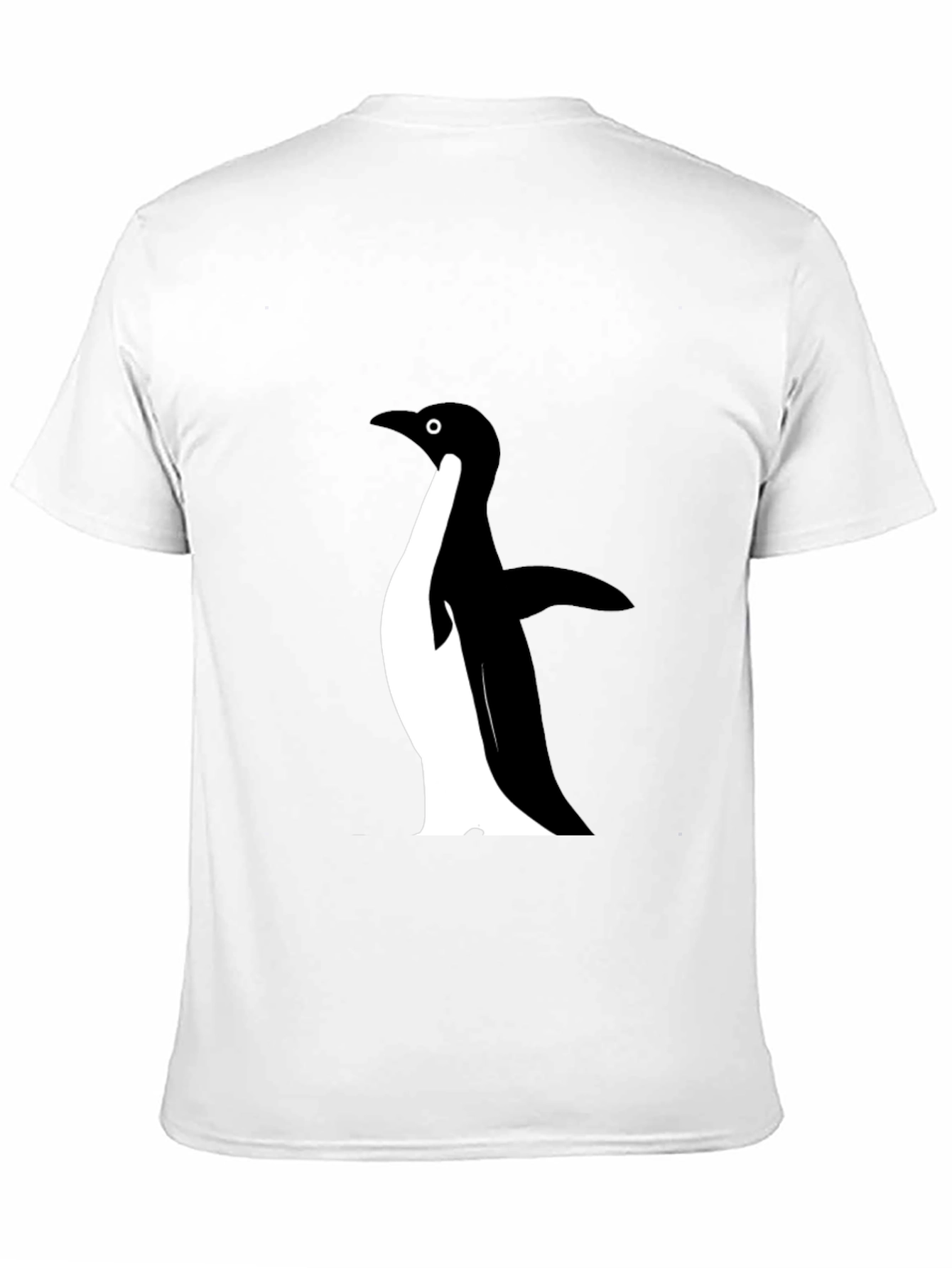 Mens Black Penguin Graphic T-Shirt
