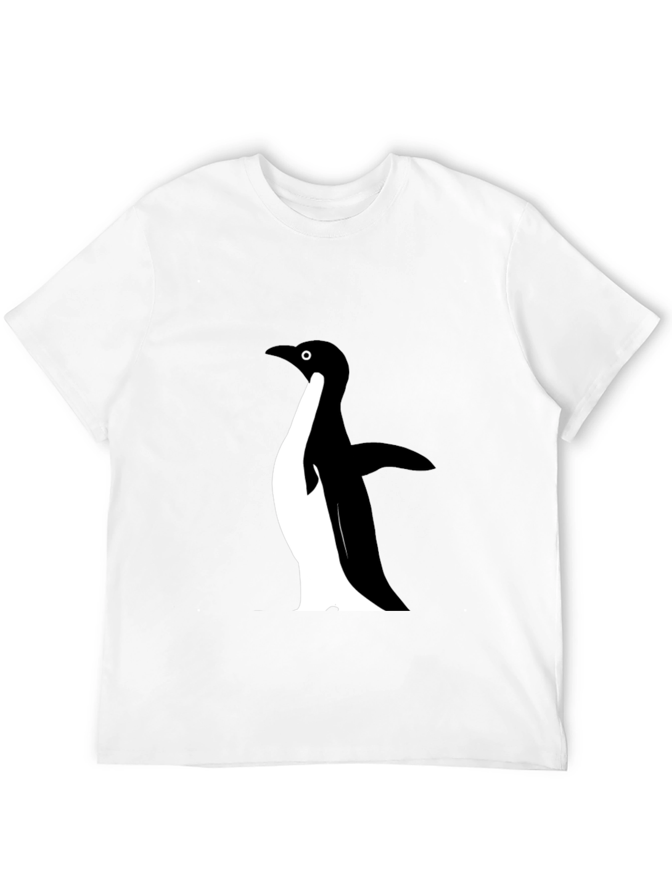 Mens Black Penguin Graphic T-Shirt