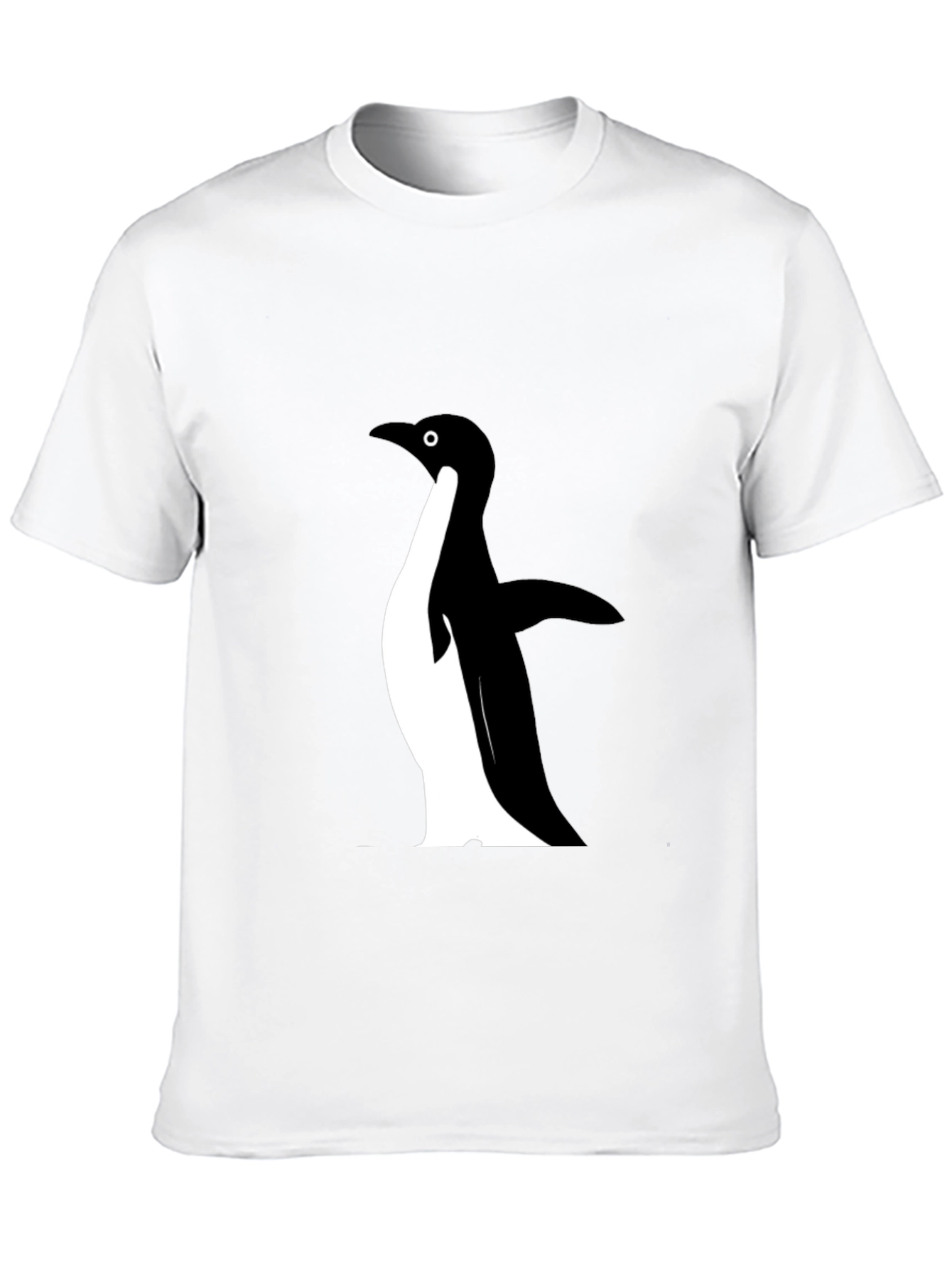 Mens Black Penguin Graphic T-Shirt