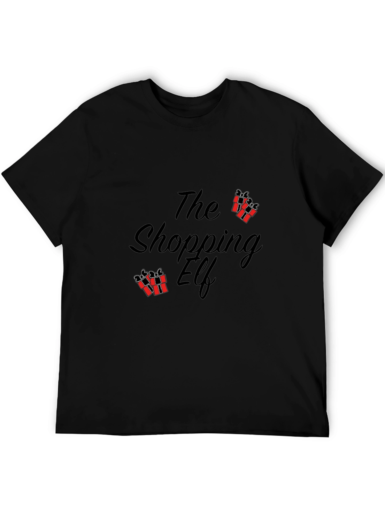 The Shopping Elf Graphic Tee - Black