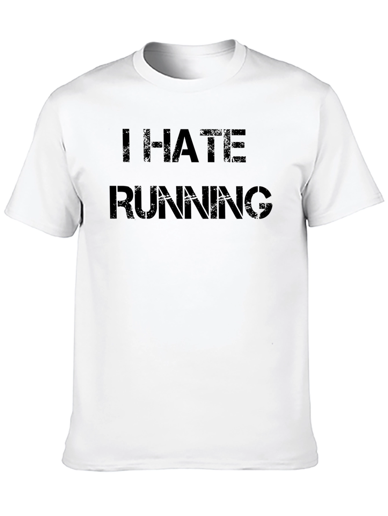 I Hate Running Black T-Shirt