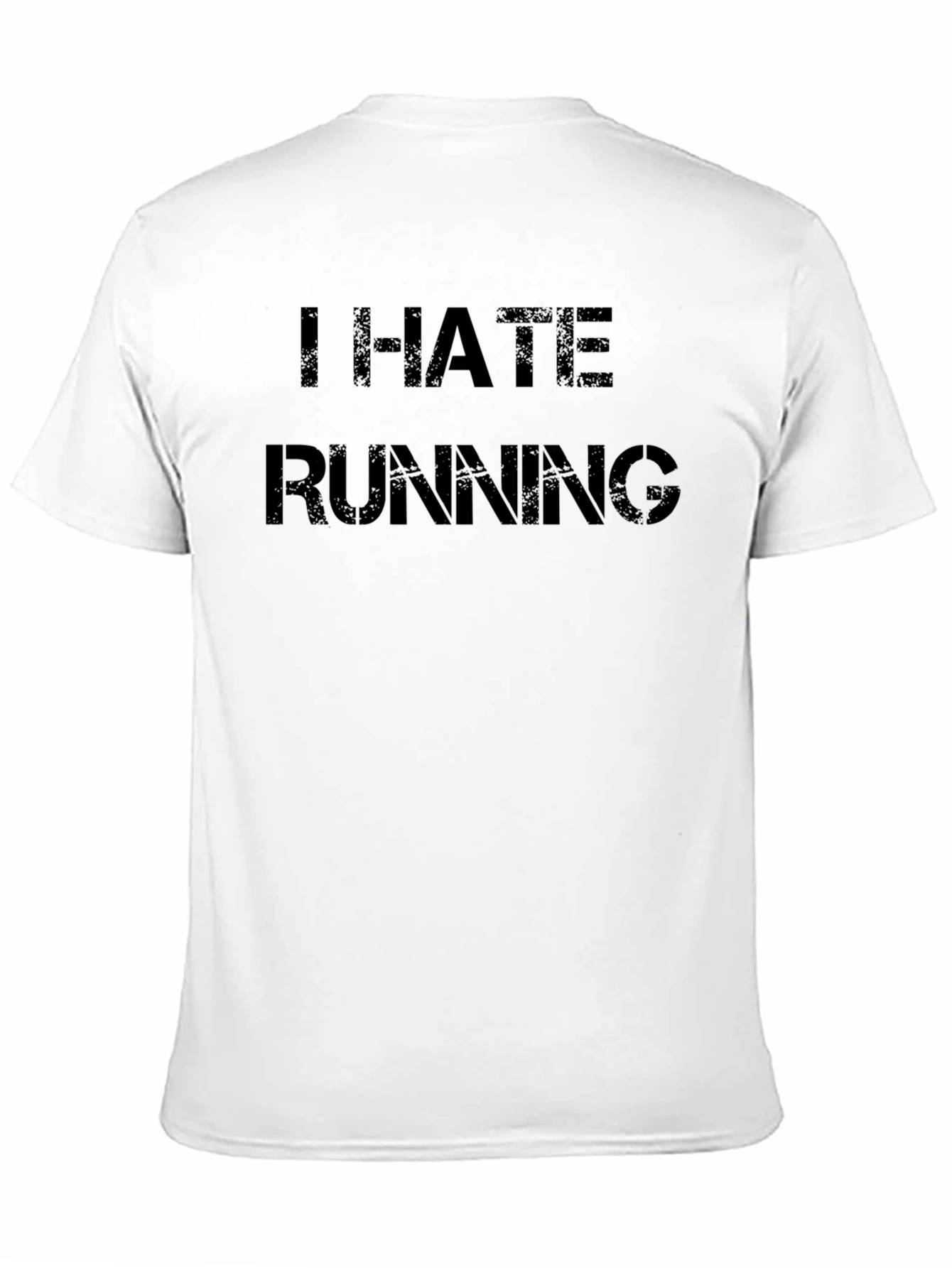 I Hate Running Black T-Shirt