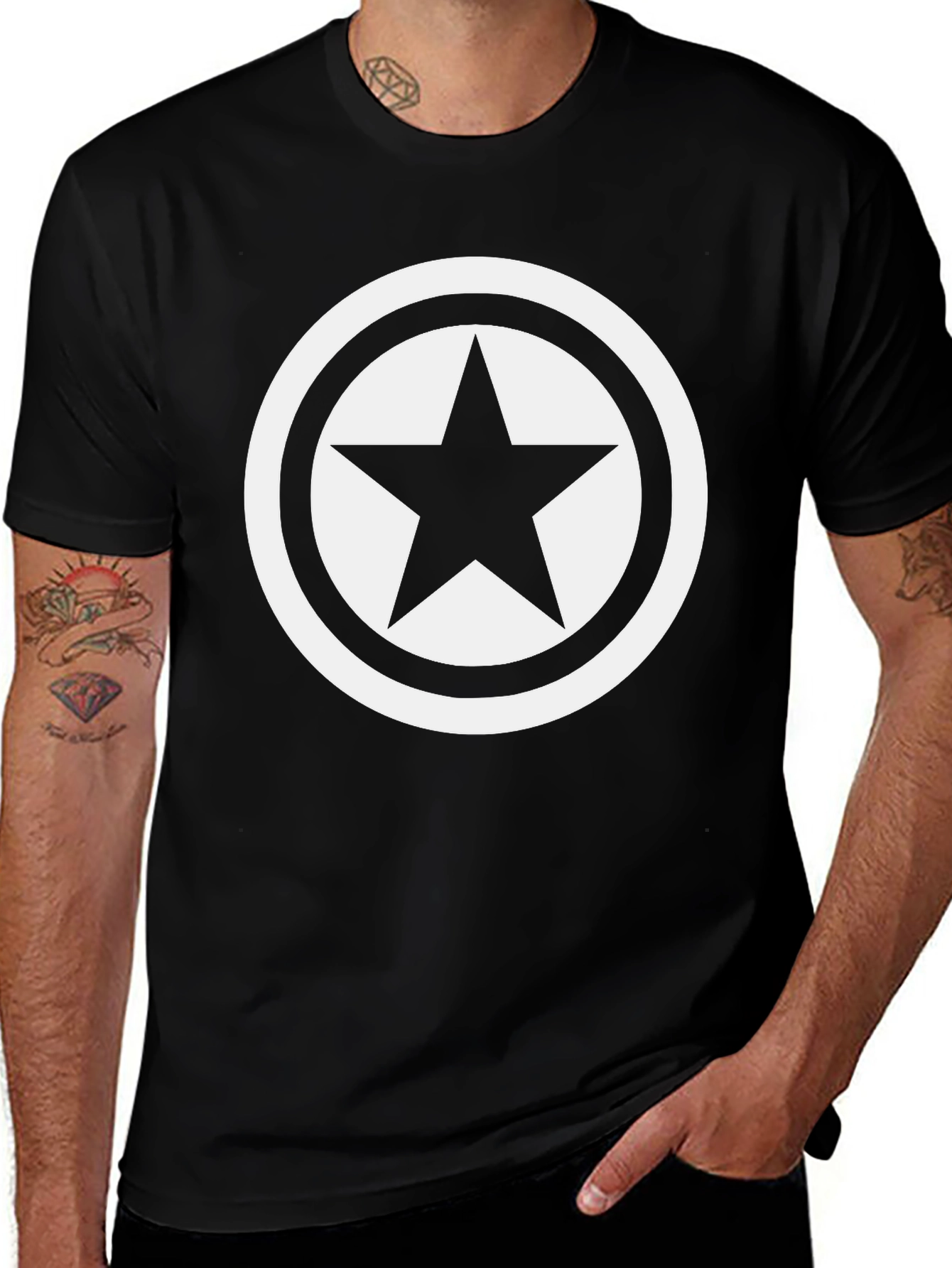Star Graphic Black T-Shirt