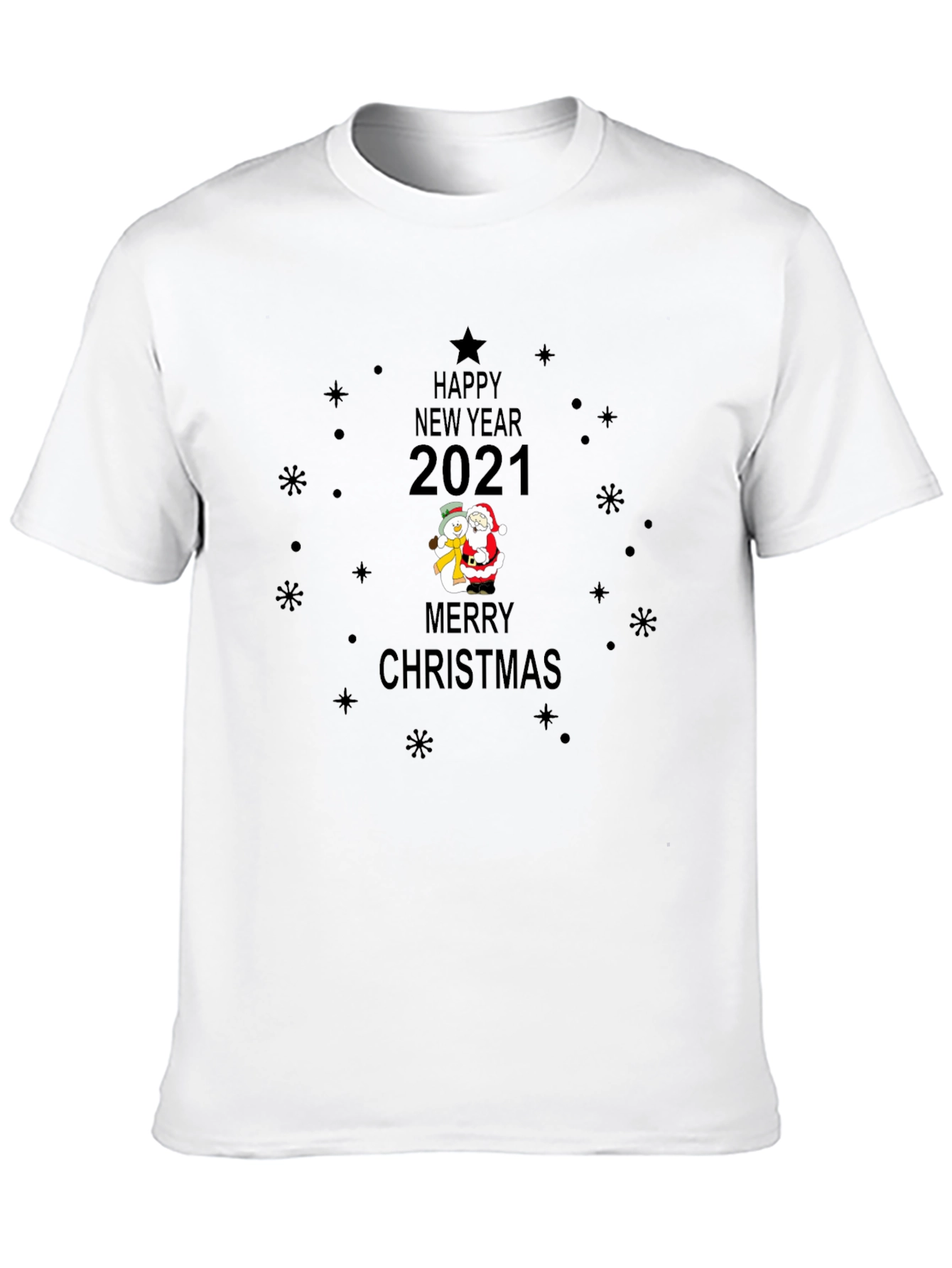 Happy New Year 2021 Christmas Graphic T-Shirt