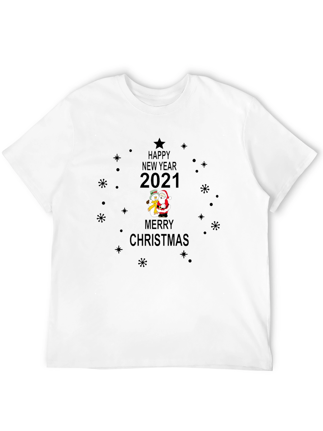 Happy New Year 2021 Christmas Graphic T-Shirt