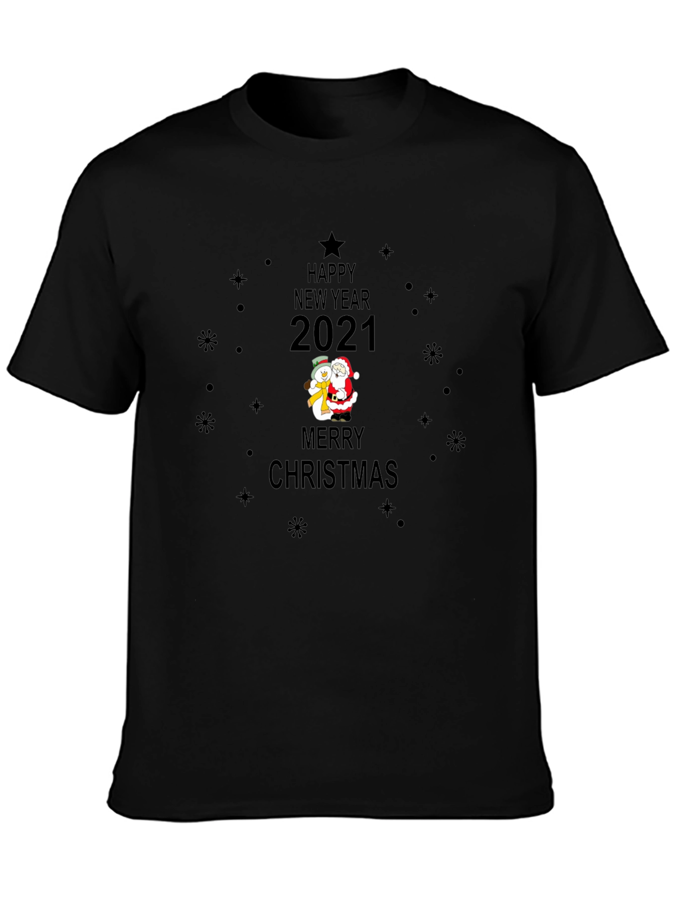 Happy New Year 2021 Christmas Graphic T-Shirt