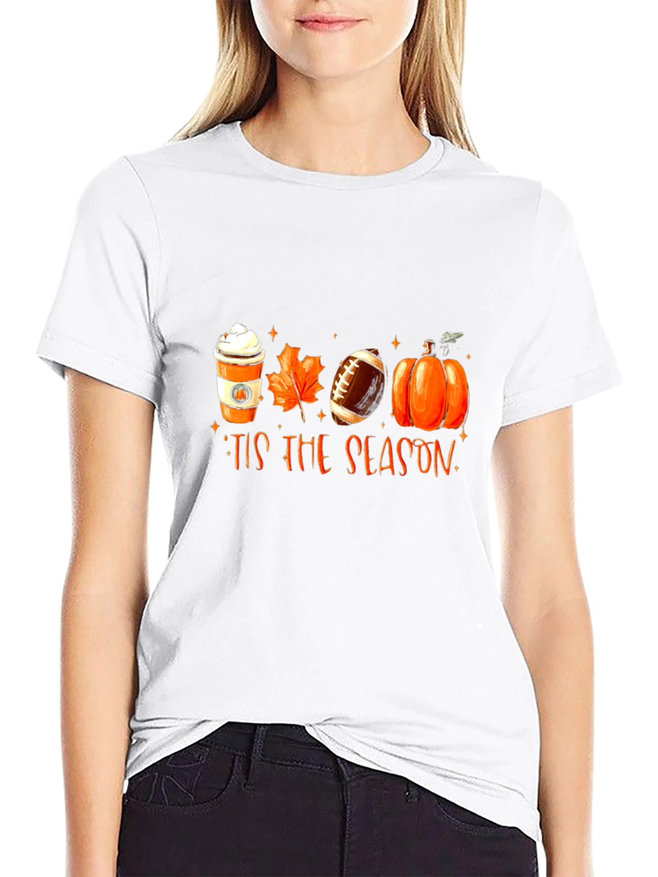 Tis the Season T-Shirt - Fall Football Pumpkin Spice
