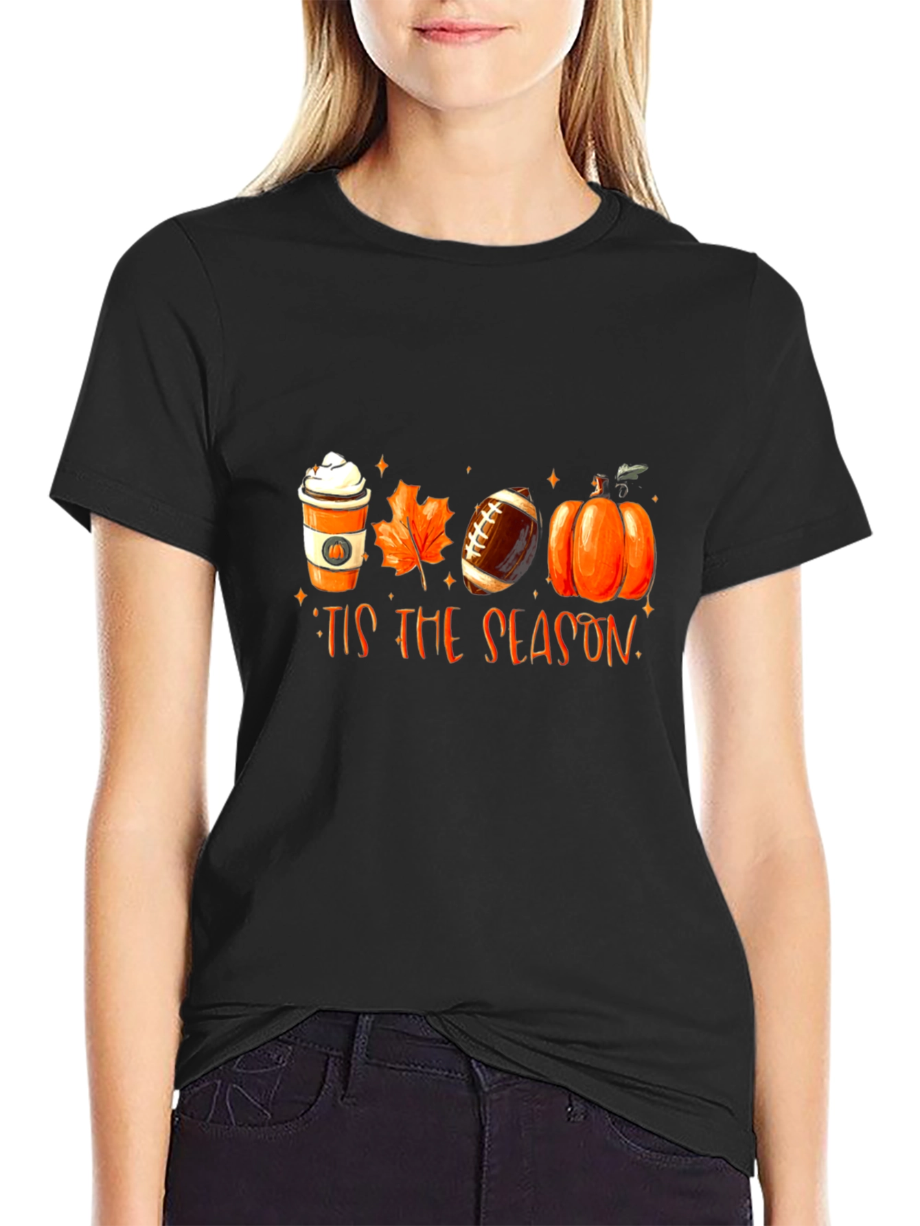 Tis the Season T-Shirt - Fall Football Pumpkin Spice