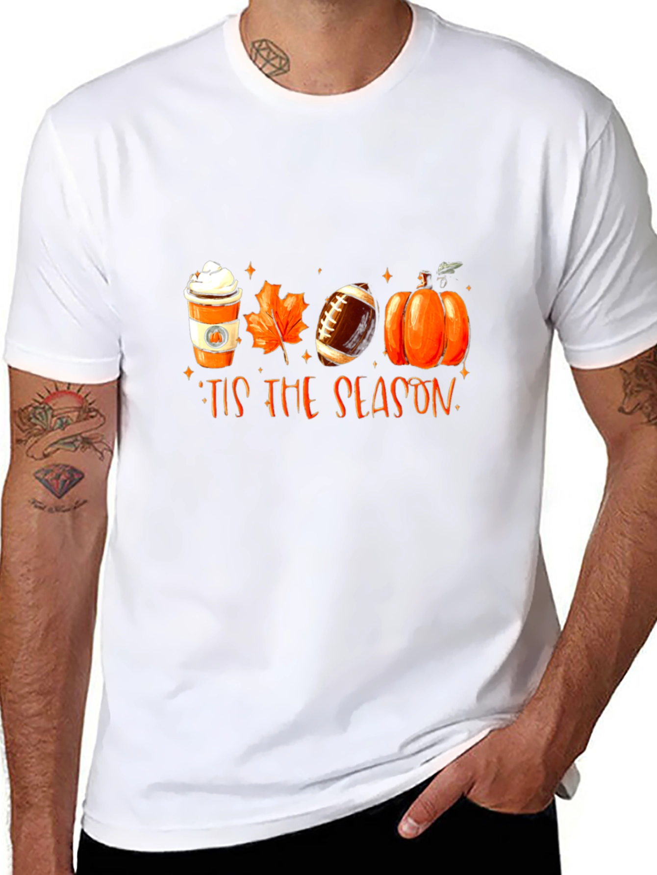 Tis the Season T-Shirt - Fall Football Pumpkin Spice