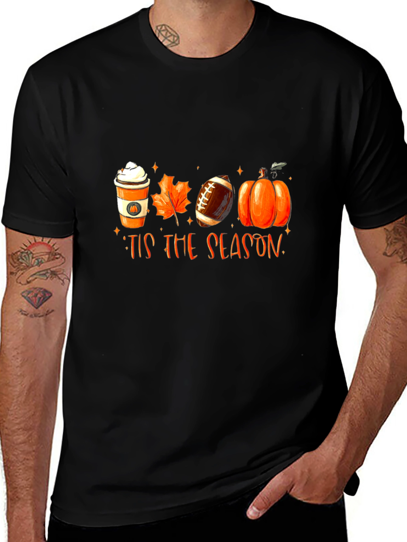 Tis the Season T-Shirt - Fall Football Pumpkin Spice