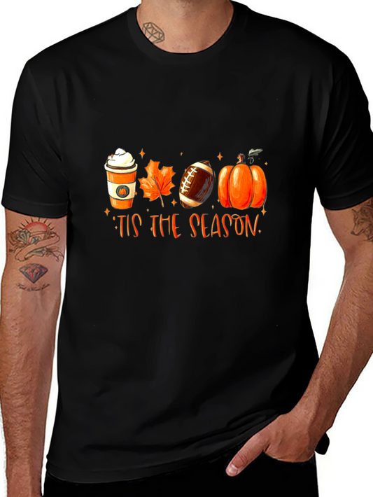 Tis the Season T-Shirt - Fall Football Pumpkin Spice