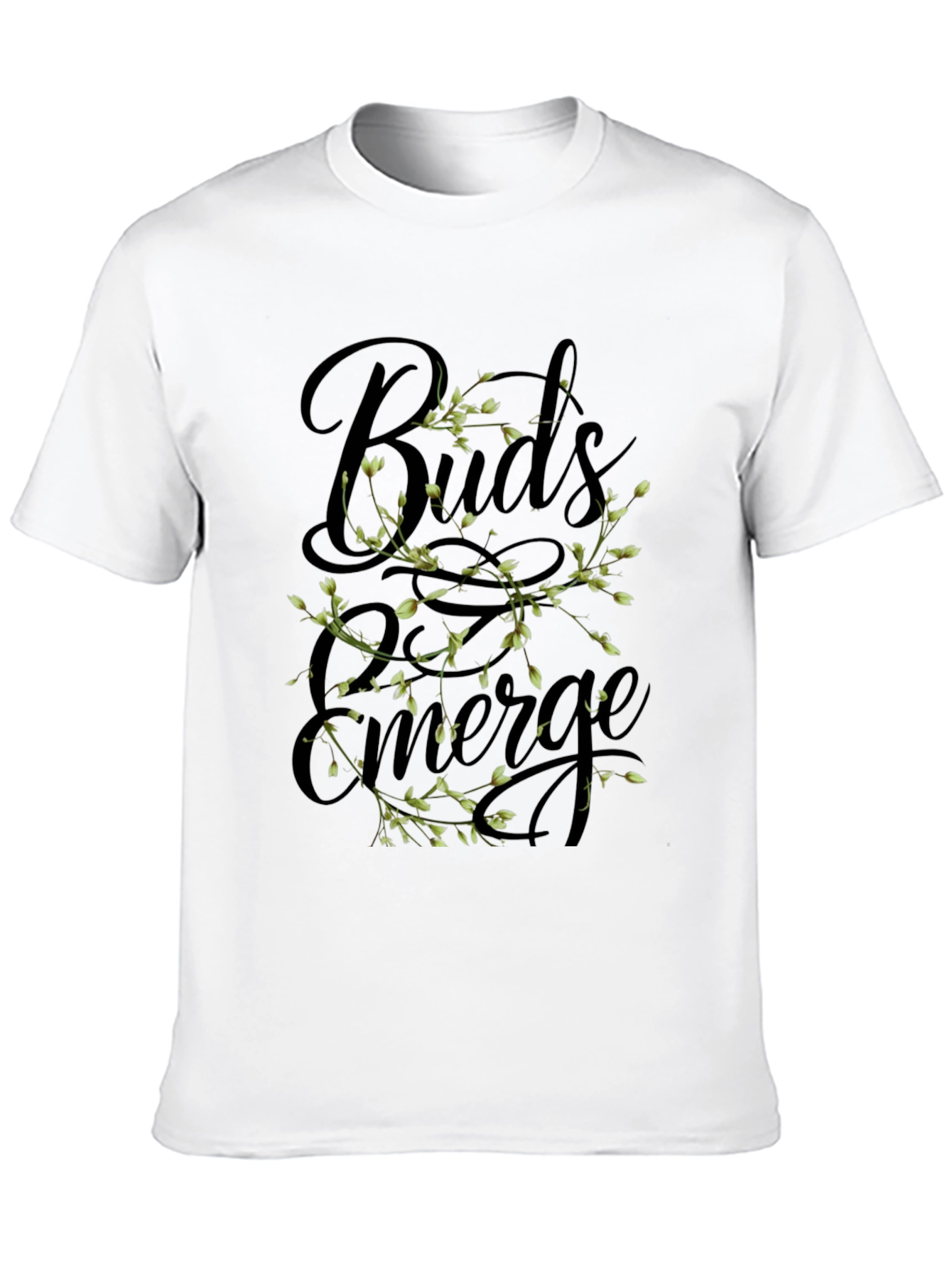Buds Emerge Black Graphic Tee