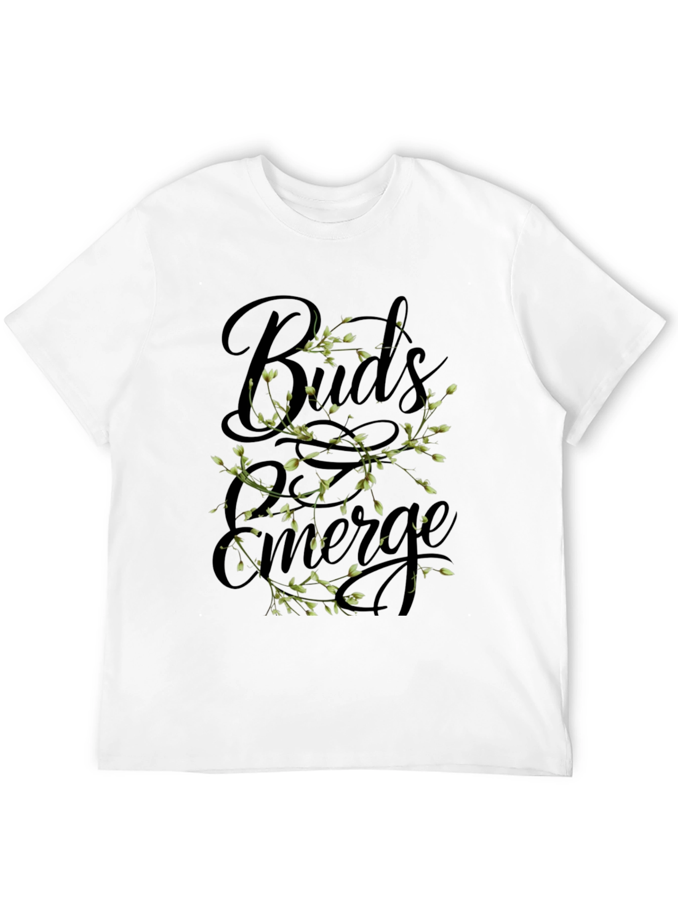 Buds Emerge Black Graphic Tee