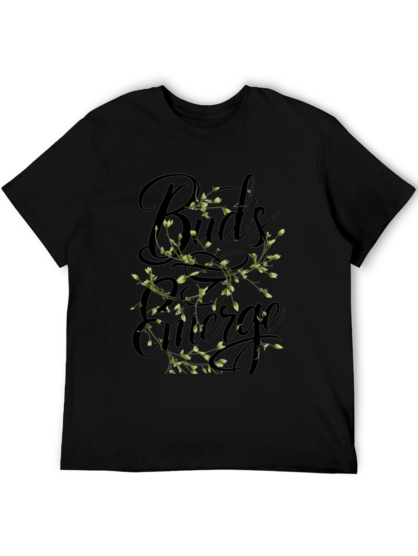 Buds Emerge Black Graphic Tee