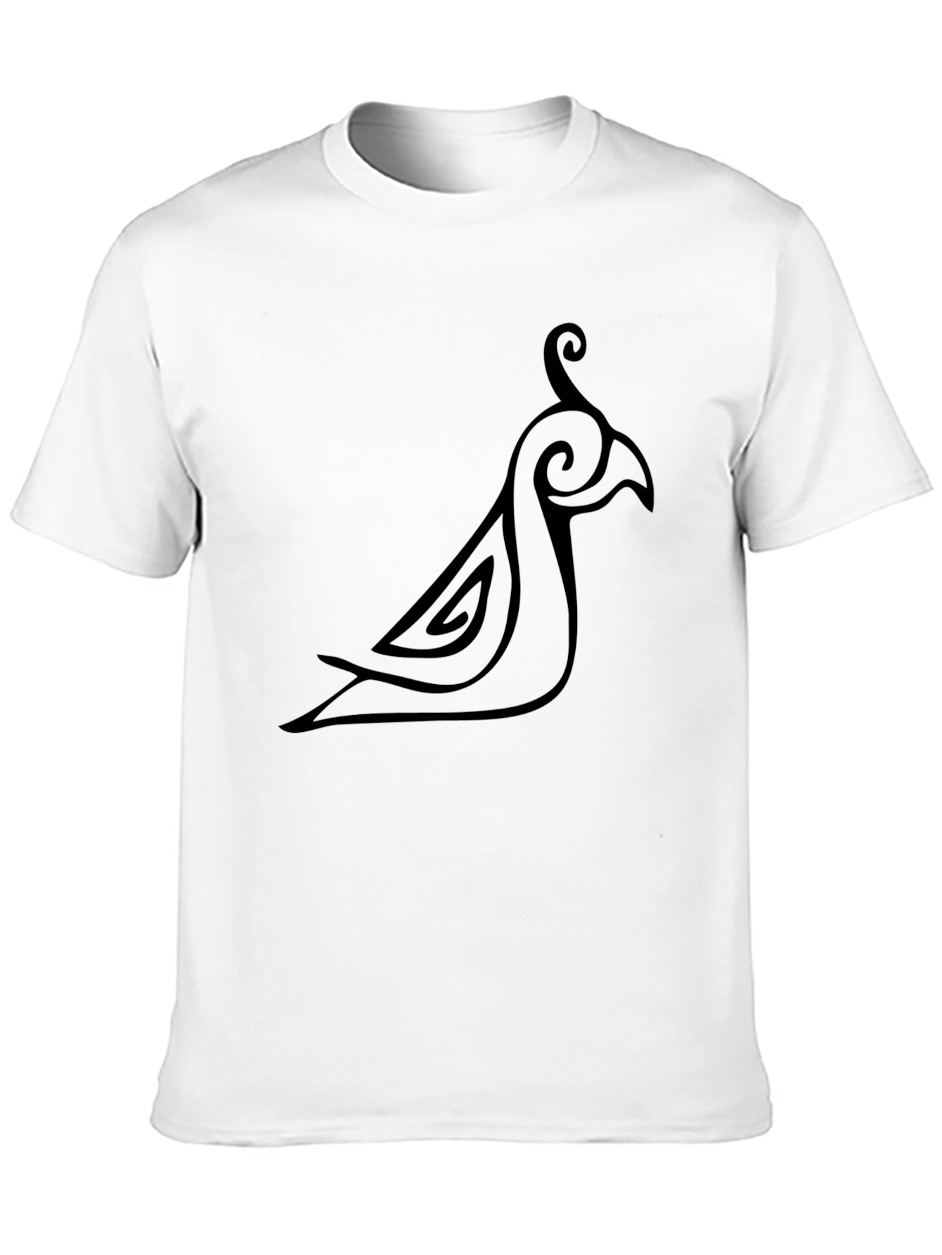 Black Tribal Bird T-Shirt