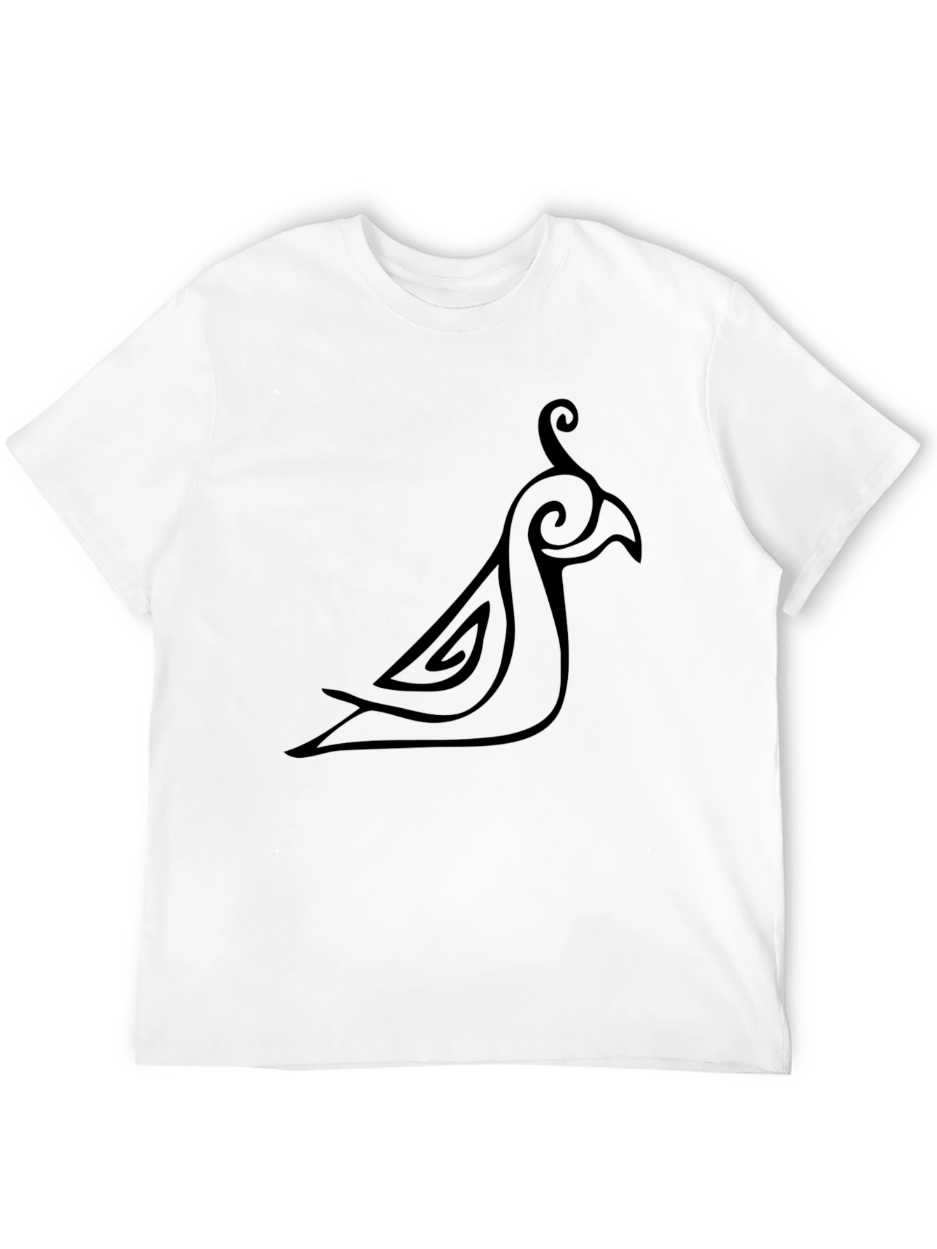 Black Tribal Bird T-Shirt