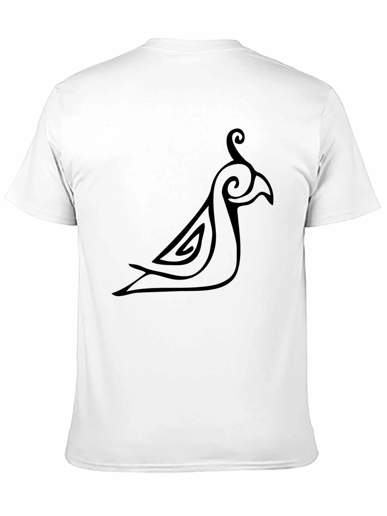 Black Tribal Bird T-Shirt