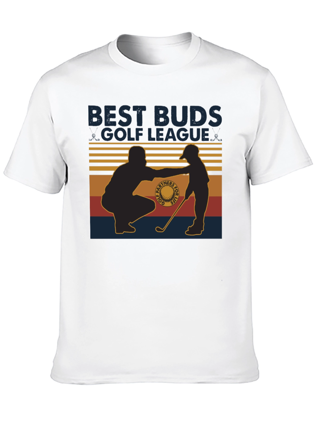 Best Buds Golf League T-Shirt Father Son Golf Tee