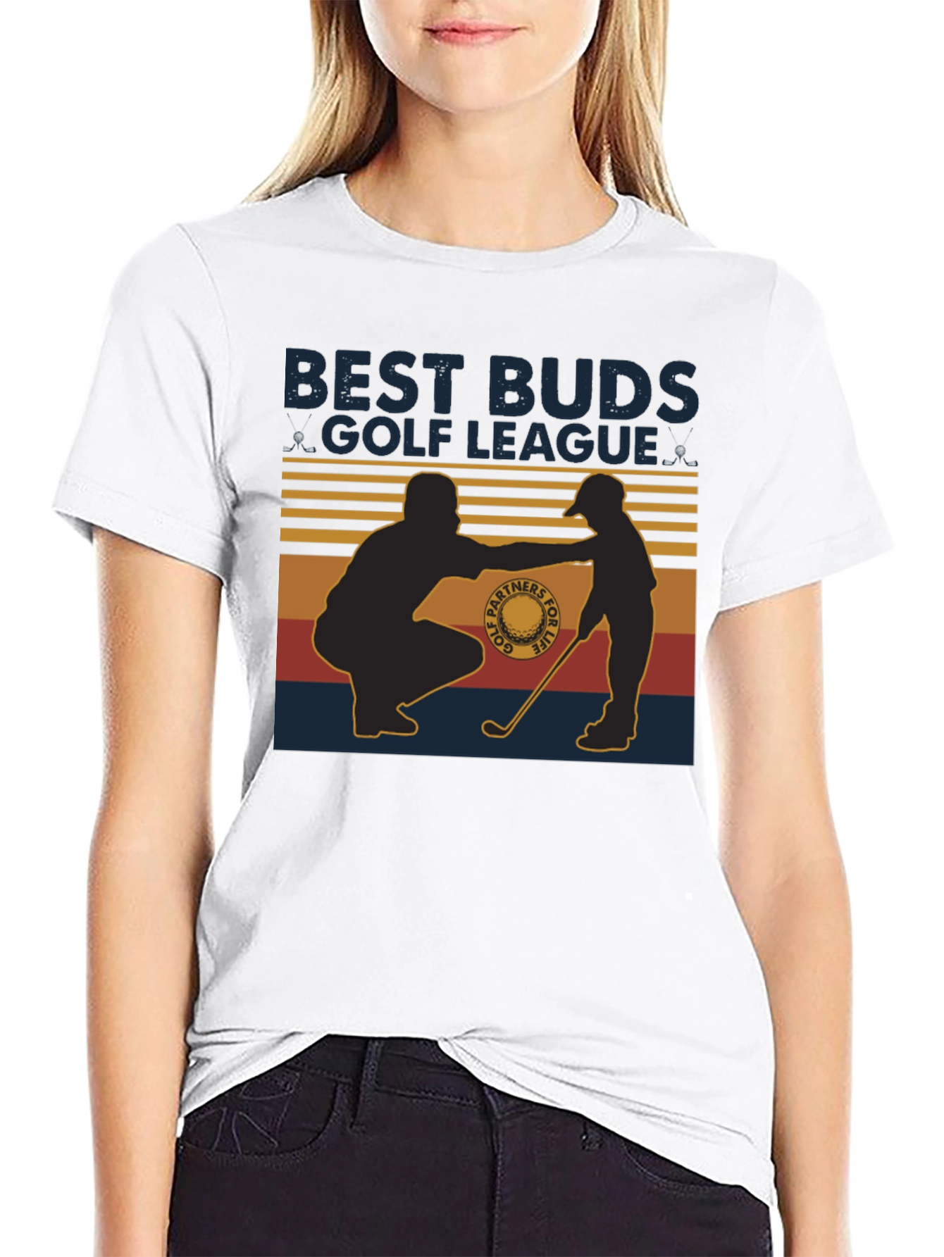 Best Buds Golf League T-Shirt Father Son Golf Tee
