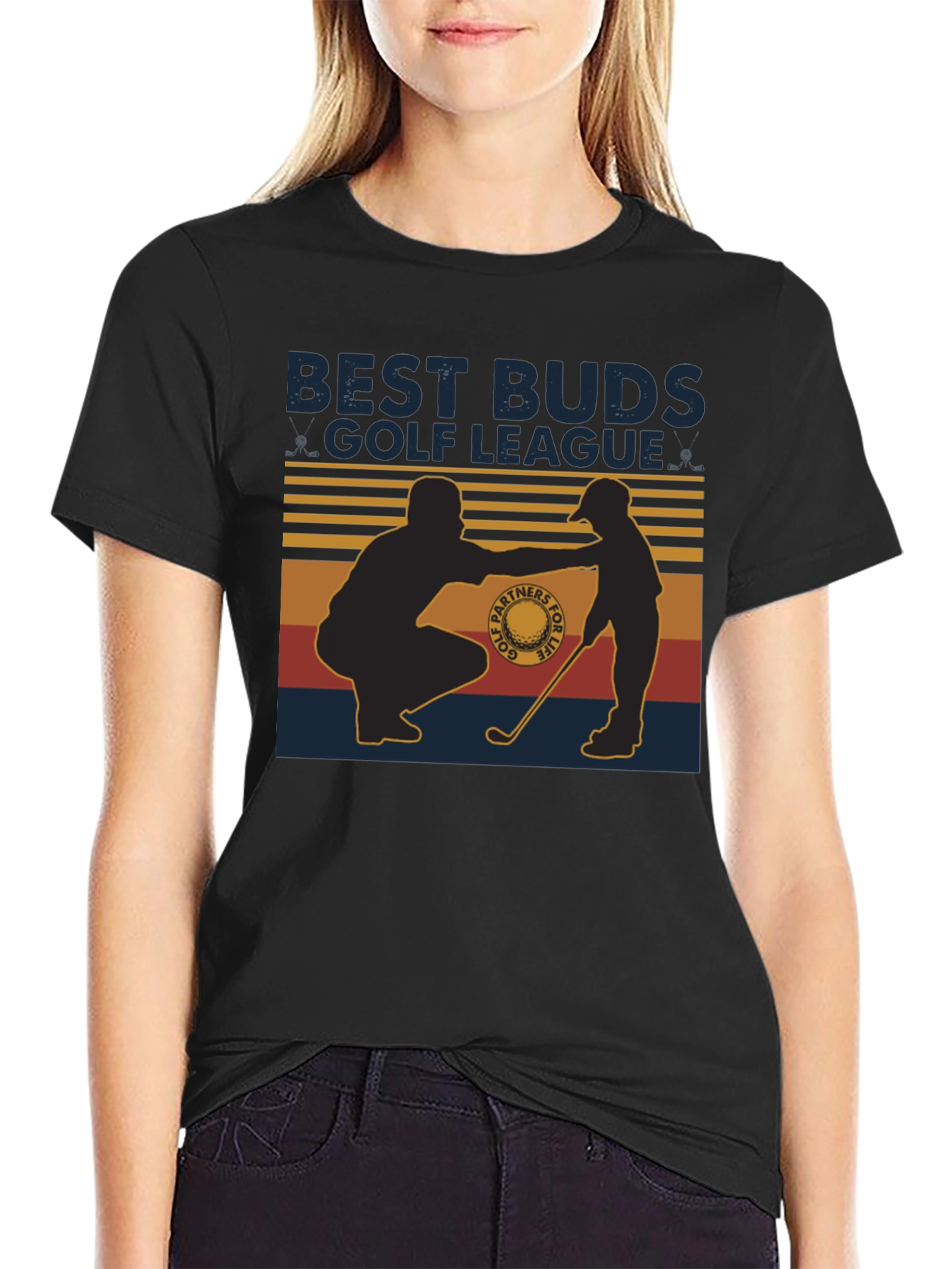 Best Buds Golf League T-Shirt Father Son Golf Tee