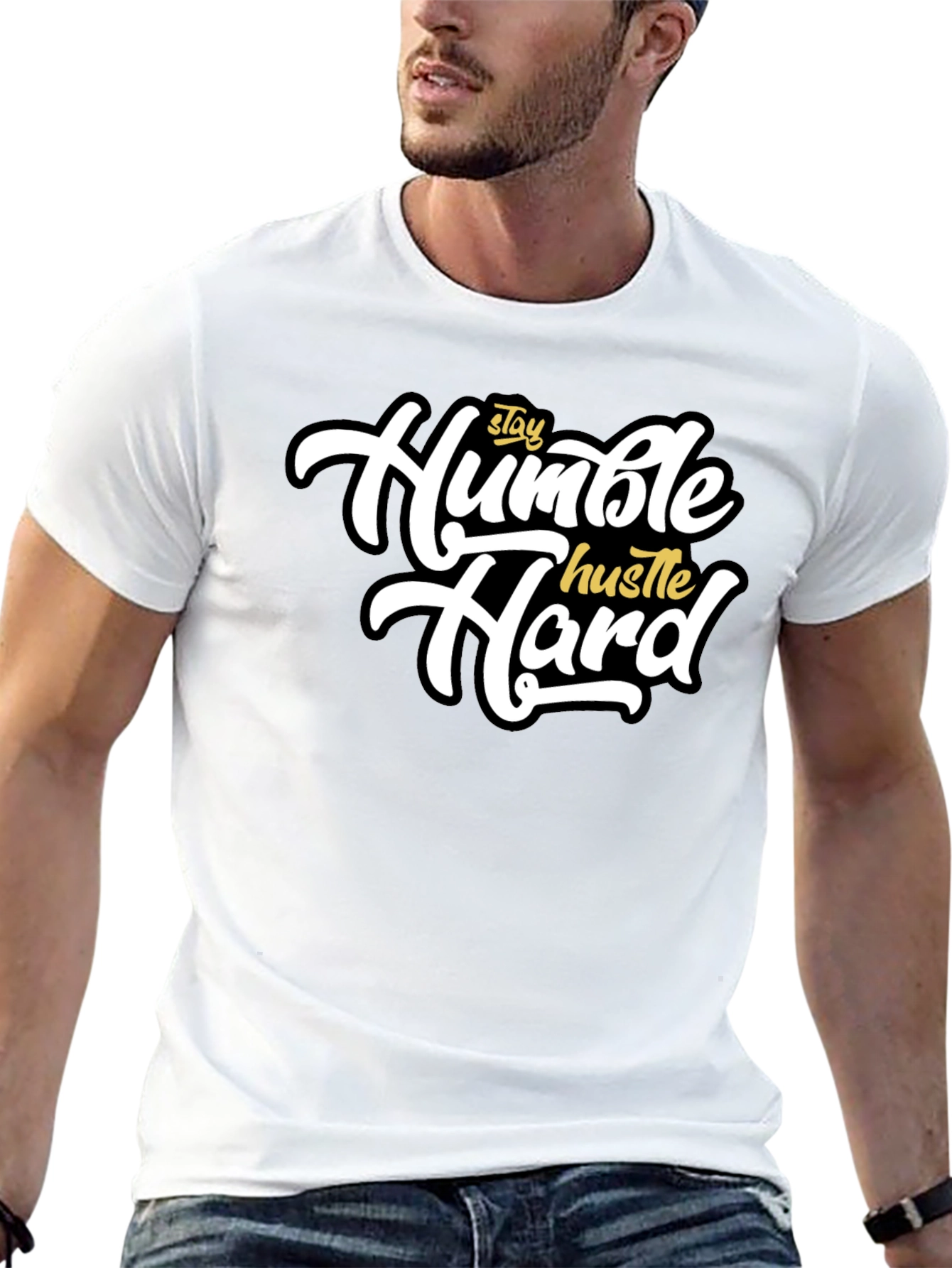 Stay Humble Hustle Hard Black T-Shirt