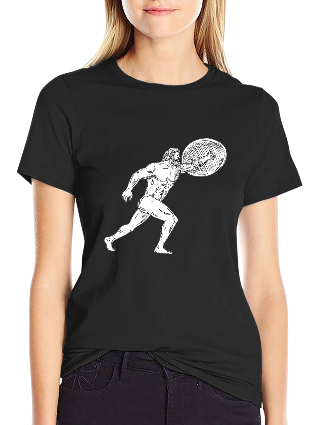 Warrior Sketch Graphic T-Shirt
