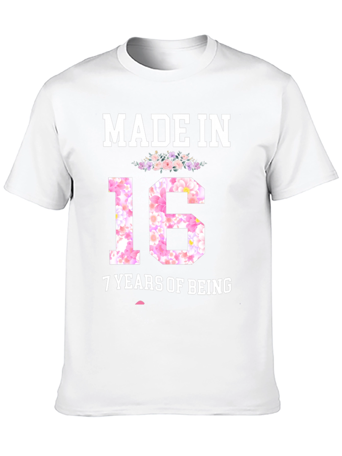Made in 23rd Birthday T-Shirt - Floral