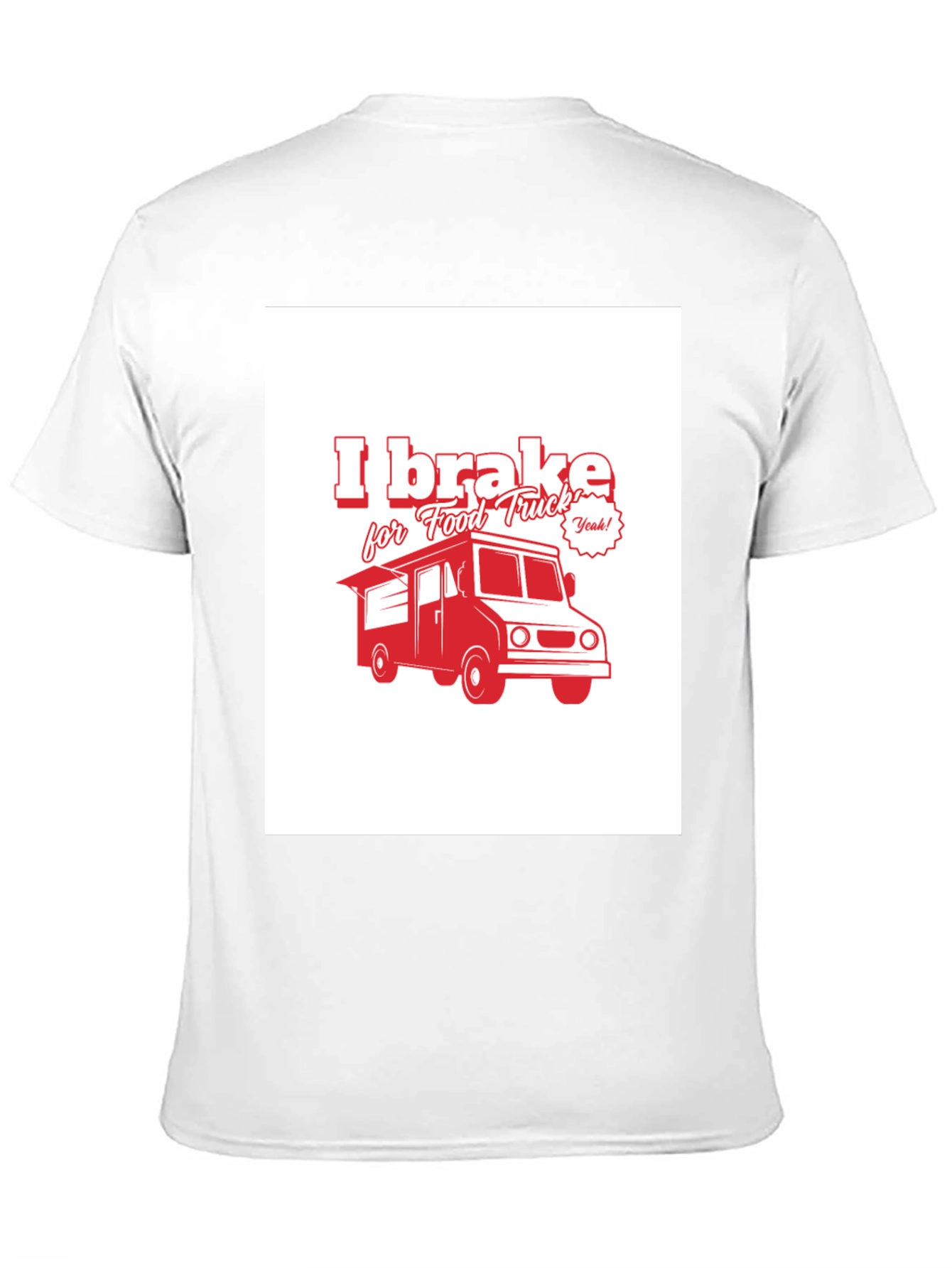 I Brake for Food Truck Black T-Shirt