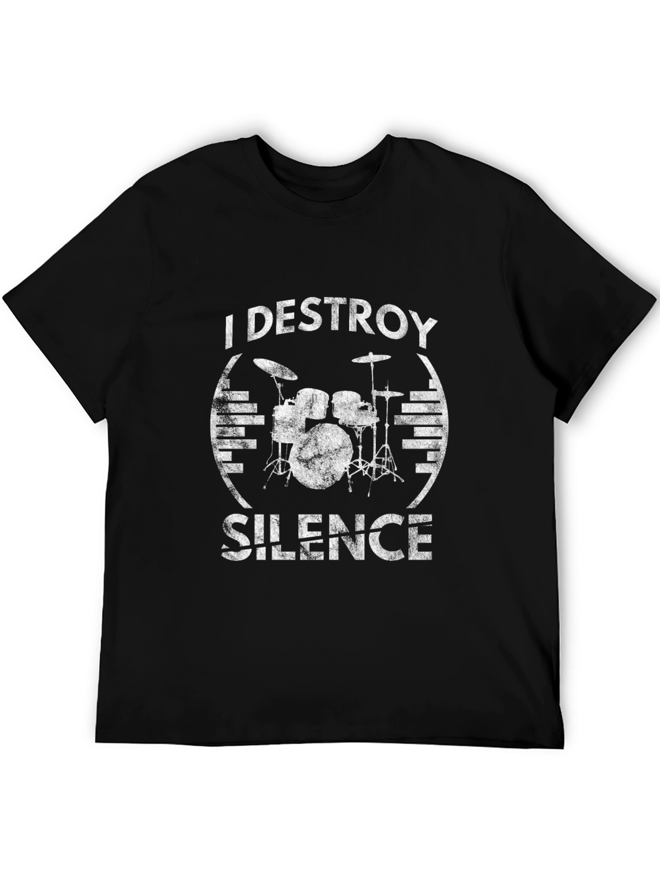 I Destroy Silence Drummer Graphic Tee