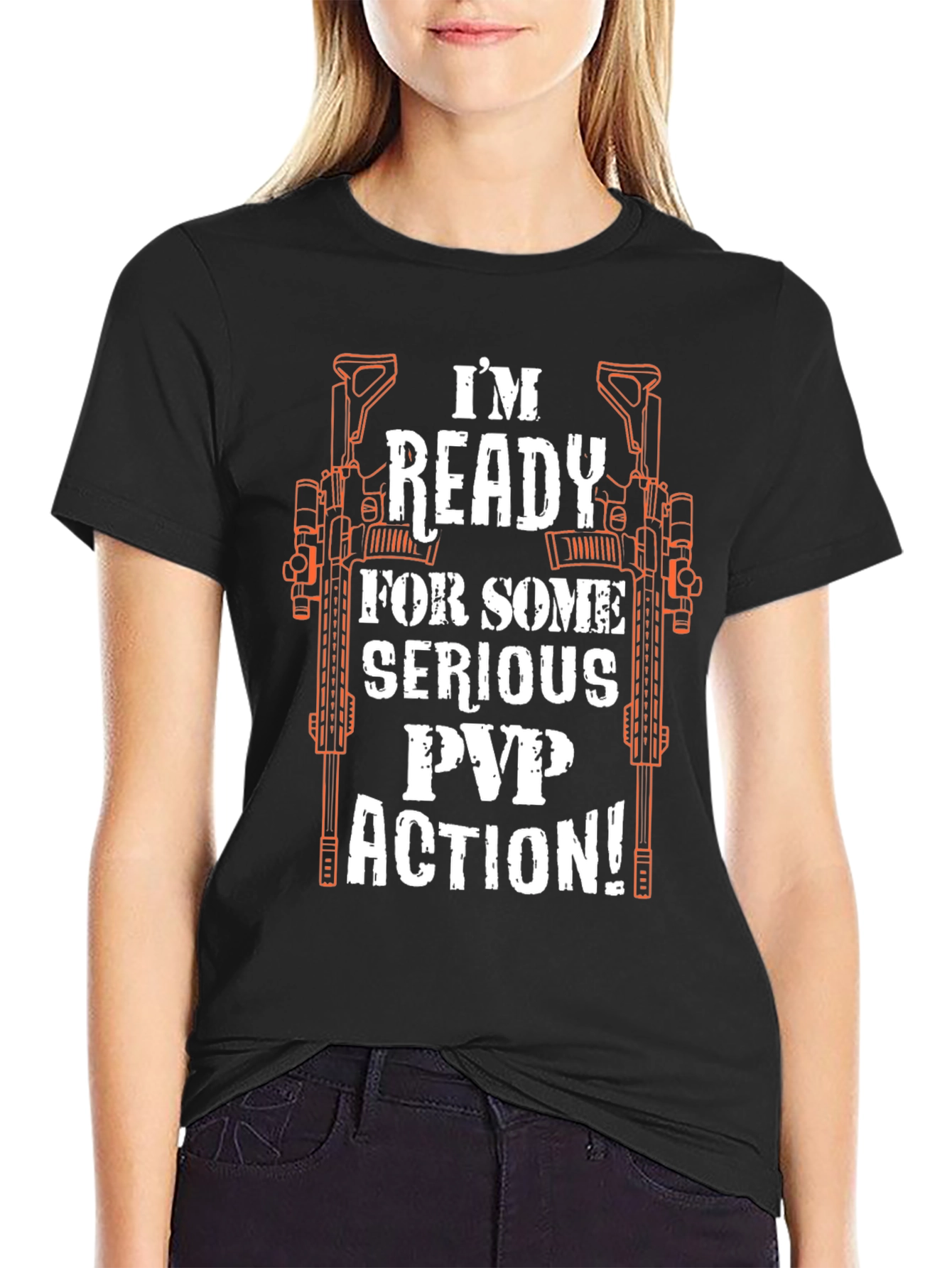 Im Ready for PvP Action Graphic Tee