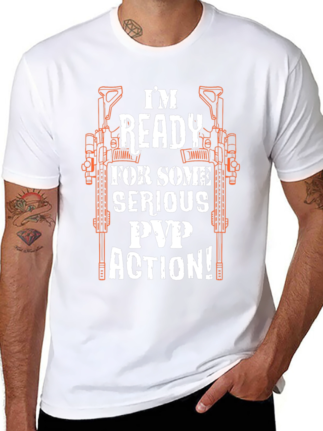 Im Ready for PvP Action Graphic Tee