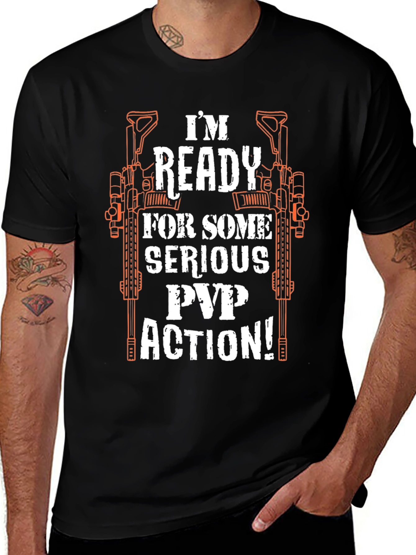 Im Ready for PvP Action Graphic Tee