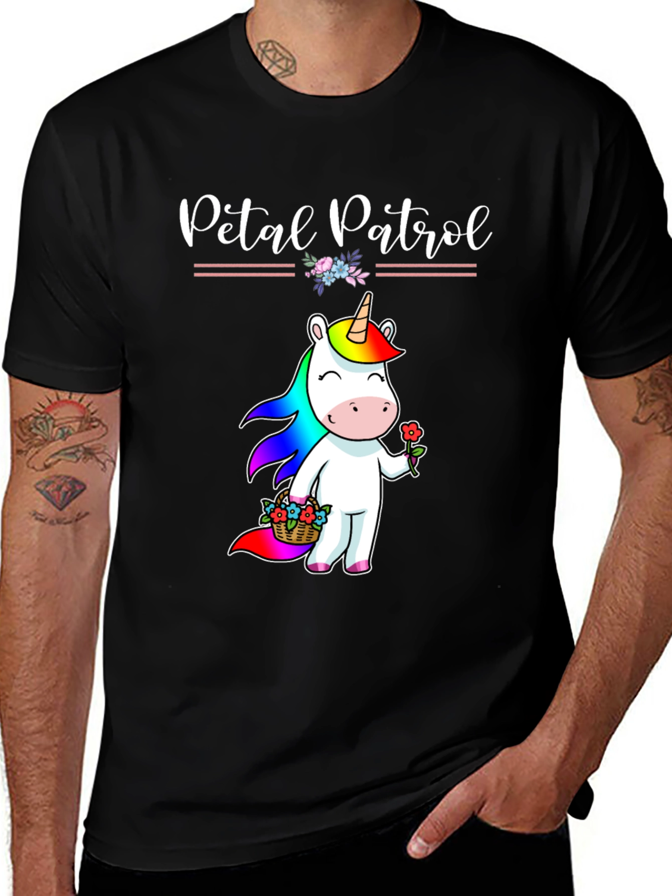 Petal Patrol Unicorn Graphic Tee
