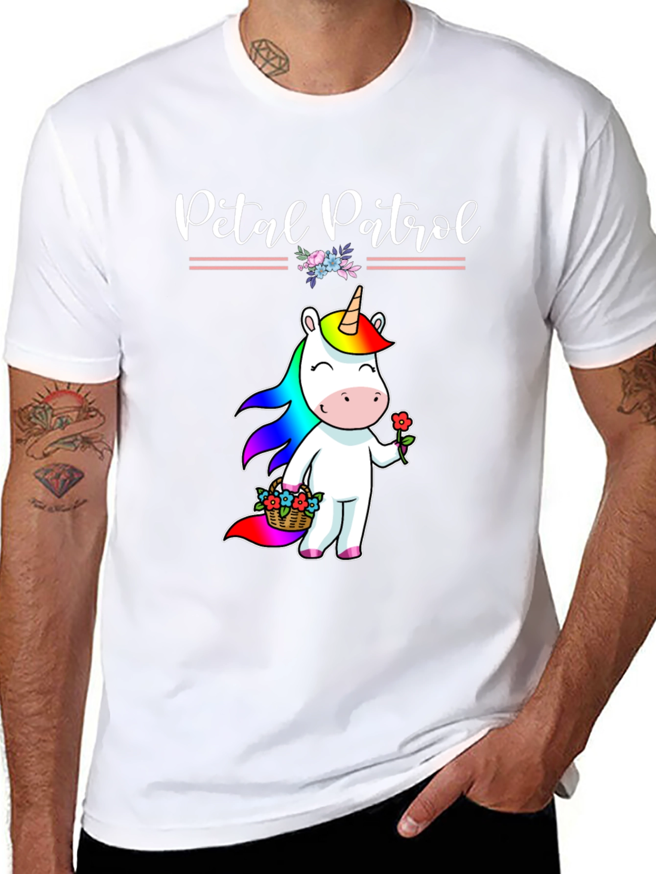 Petal Patrol Unicorn Graphic Tee