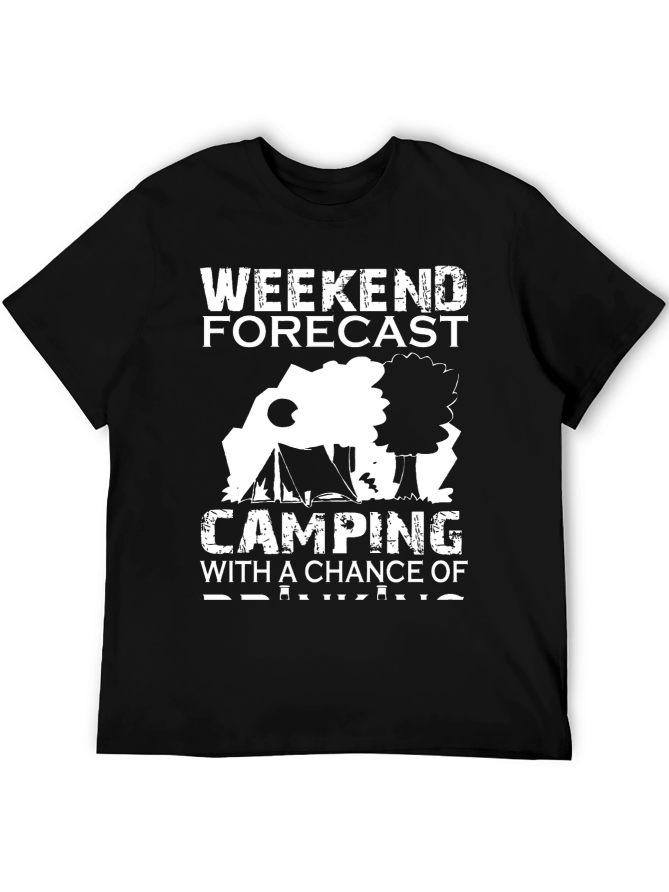 Weekend Forecast Camping Graphic Tee