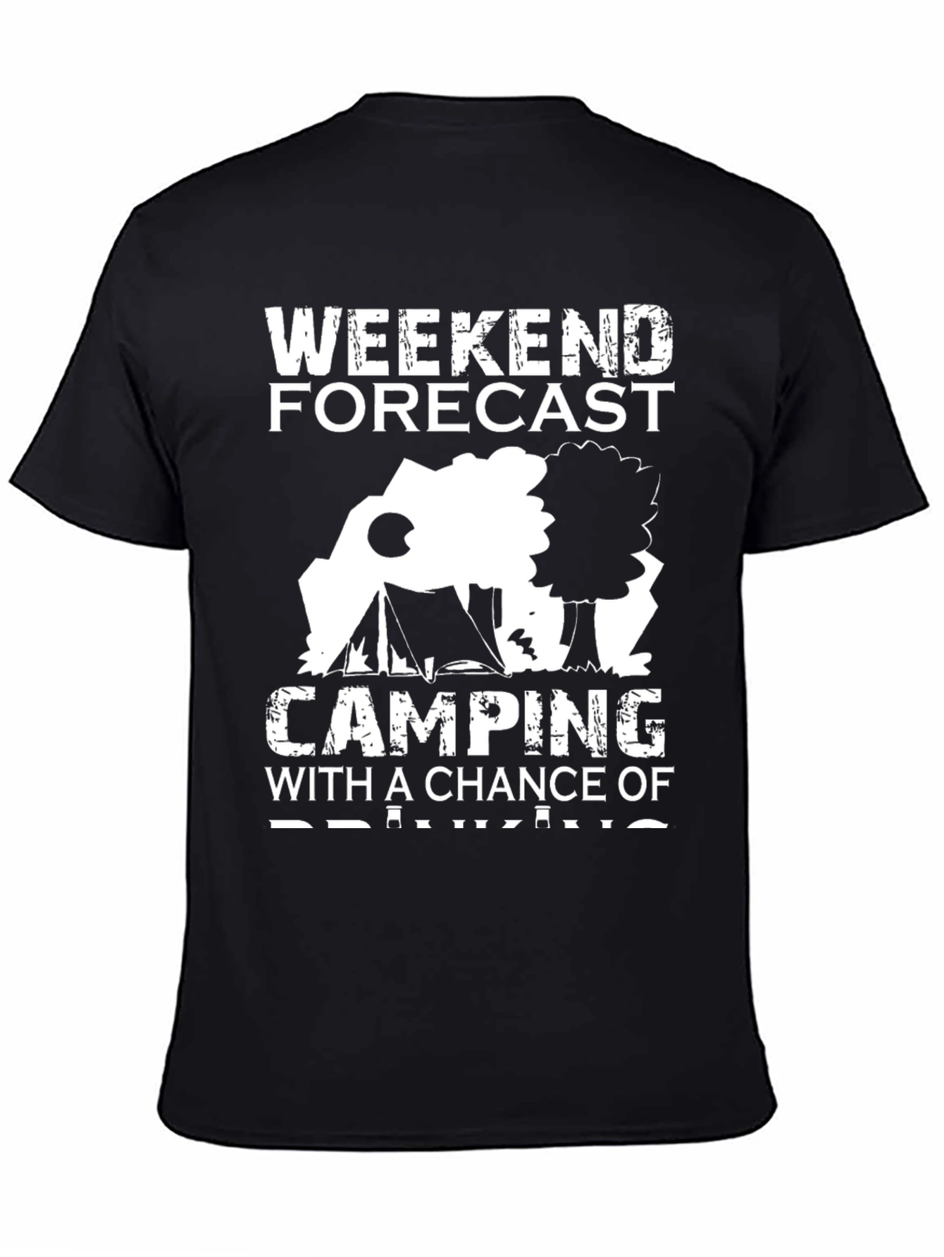 Weekend Forecast Camping Graphic Tee