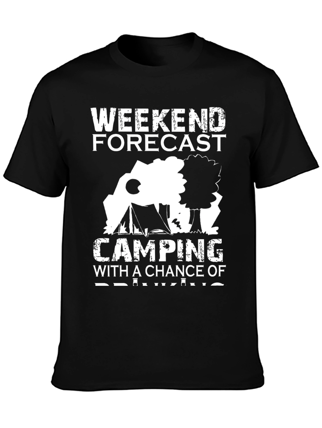 Weekend Forecast Camping Graphic Tee