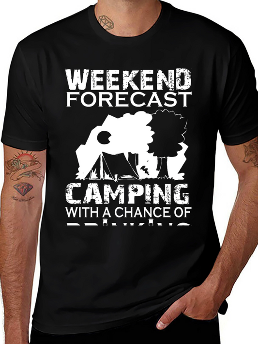 Weekend Forecast Camping Graphic Tee