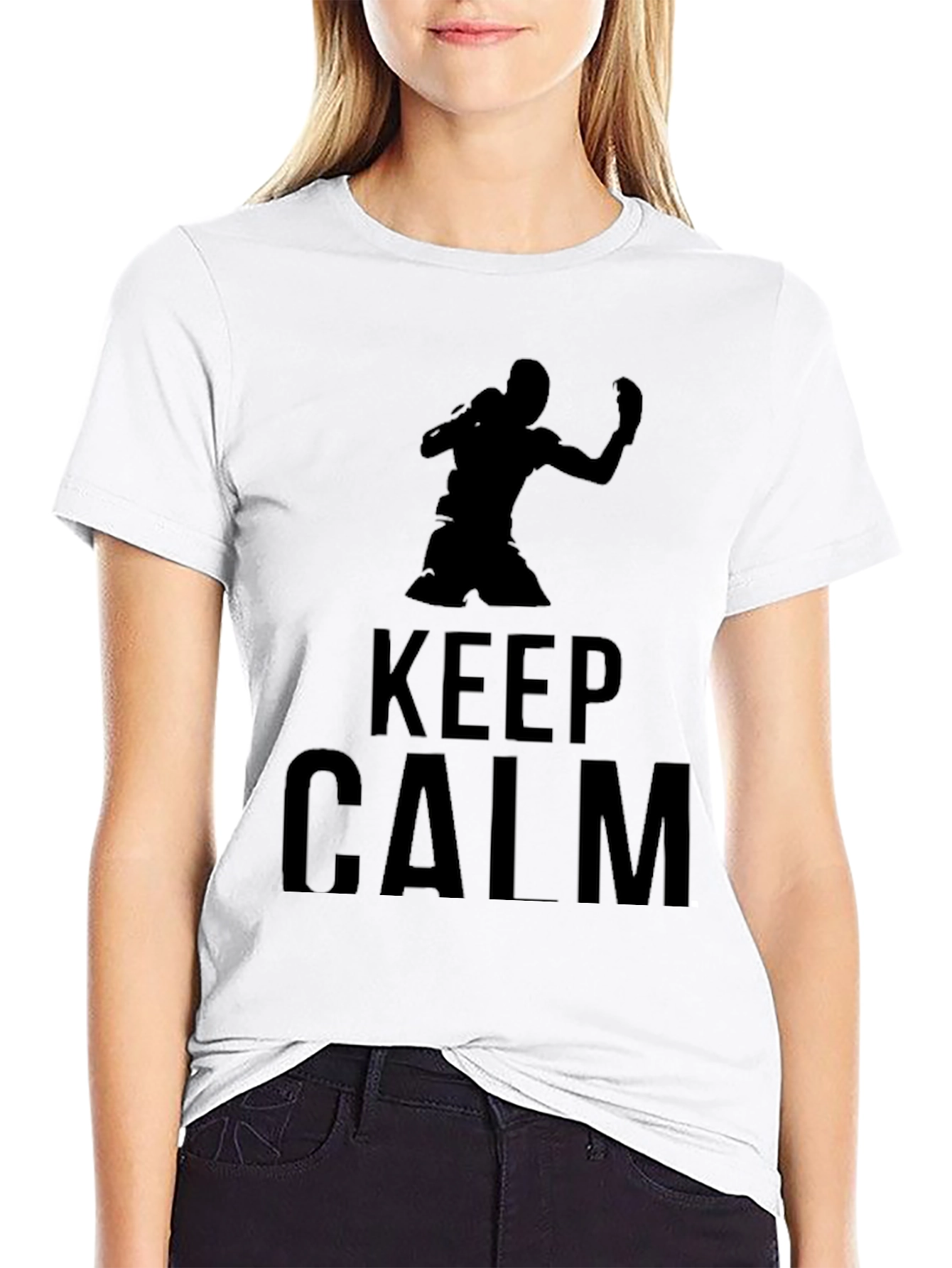 Keep Calm Boxing Graphic T-Shirt