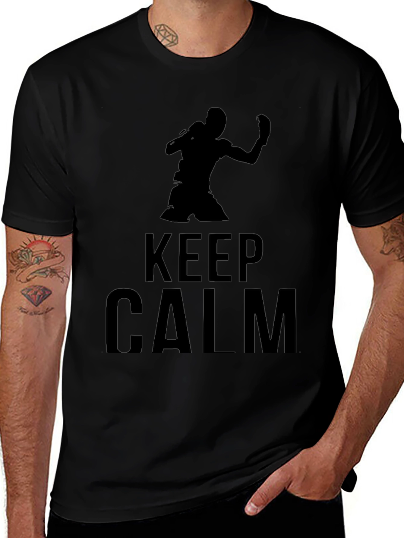 Keep Calm Boxing Graphic T-Shirt